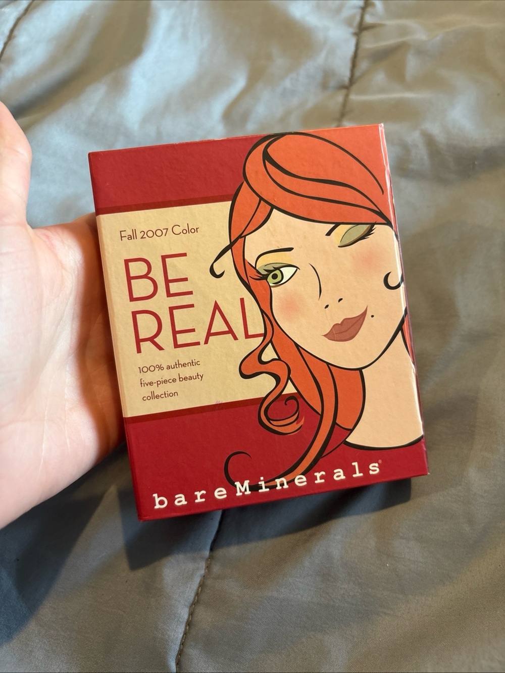 NEW RARE LIMITED EDITION BAREMINERALS BE REAL 5 PIECE COLLECTION- Shadow, Gloss